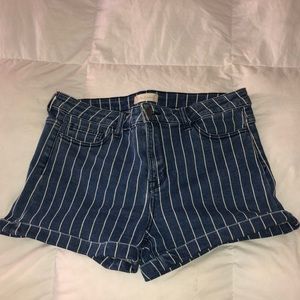 Altar’d State Striped Jean Shorts